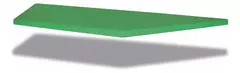 Tablero Para Mesa Trapezoide Kids De Mdf 15mm Con Formaica