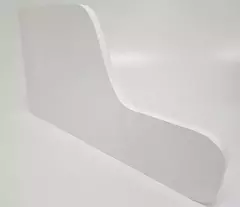 Paleta De Pupitre De Melamina Mdf 18mm Blanca Rev./laqueado - HESTRAD S.A. DE CV