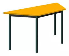 Mesa Trapezoidal Niños Soporte Acero Tubular Y Mesa Melamina - tienda en línea