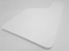 Paleta De Pupitre De Melamina Mdf 18mm Blanca Rev./laqueado