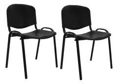 Silla Paquete 2 Pzas Base Acero, Respaldo/asiento Plástic - comprar en línea
