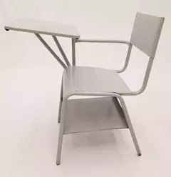 Pupitre Metálico Reforzado, Portamochila Y Paleta De Acero - tienda en línea