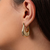 Brinco argola dourado banhado a ouro 18K