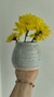Florero textura blanco - tienda online