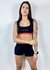 CONJUNTO BELLY - TOP +SHROTS POLIAMIDA PRETO COM FLAME - comprar online