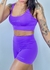 CONJUNTO ADAPTIV SHORTS E TOP POLIAMIDA - LILÁS - Hunter Warriors