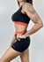 CONJUNTO BELLY - TOP +SHROTS POLIAMIDA PRETO COM FLAME na internet