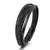 Pulseira de Couro Trançado com Aço - Dominus