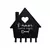 Porta-Chaves O Amor Mora Aqui Preto - comprar online