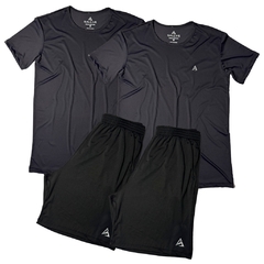 Kit com 2 Bermudas Elastic + 2 Camisetas Dry Fit Move na internet