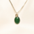 Dije Plata y Cuarzo Verde - comprar online