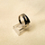 Anillo Inicial Curva - Argentum Joyas