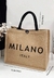 Bolso de yute de Milán, Italia en internet