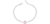 Pulseira 1 trevo rosa com bolinhas