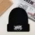 Touca/Gorro Preto Bordado