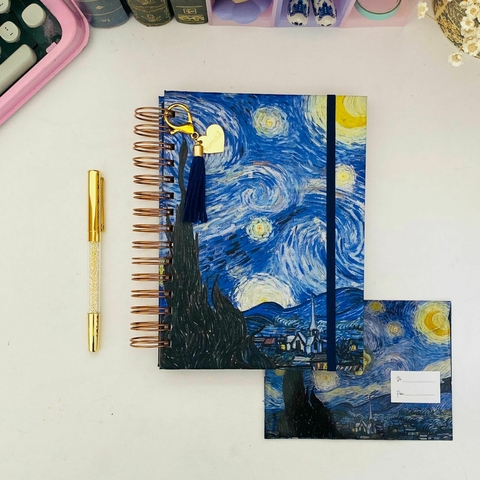 Caderno Wire-o Reposicionável Noite Estrelada (Van Gogh) - comprar online