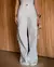 Calça Jeans Wide Leg Feminina Relaxed Cargo Branca na internet