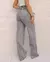 Calça Jeans Wide Leg Feminina Cintura Alta Básica Algodão - loja online