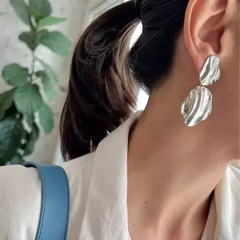 Brinco duplo fosco - comprar online