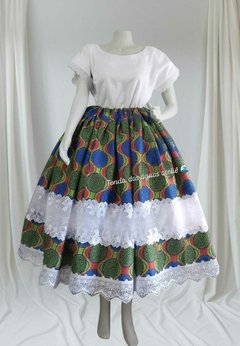 CONJUNTO BAIANA LUXO ( ESTAMPADO) - 3 PEÇAS - comprar online