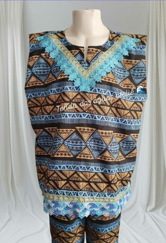 CONJUNTO MASCULINO AFRICANO - TENDA DAS ÁGUAS