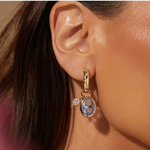 Brinco banho ouro 18 k