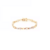 Pulseira 11 Corações Cristais Peridotos - Banho Ouro 18 K - comprar online