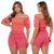 Short Listrado Feminino Cores e Blusinha Ombro a Ombro - comprar online