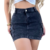 Kit 2 Saias Jeans Femininas Cargo Cintura Alta Cores
