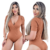 Kit 4 Body Feminino Malha Ribana Decote em V - loja online