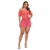 Short Listrado Feminino Rosa e Blusinha Ombro a Ombro na internet