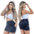 Kit 2 Saias Jeans Femininas Cargo Cintura Alta Cores na internet