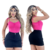 Kit 2 Saias Jeans Femininas Cargo Cintura Alta Cores - LojaVerdiModas