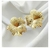 Brinco Orgânico Maxi Flor Banhado Ouro 18k - comprar online