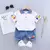 Imagem do Conjunto de camiseta e shorts para bebês, Roupas de verão infantil, Roupa fofa