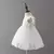 2025 novo verão da criança do bebê menina batismo vestido de renda branca mal