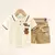 Conjunto de camiseta e shorts para bebês, Roupas de verão infantil, Roupa fofa