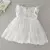 2025 novo verão da criança do bebê menina batismo vestido de renda branca mal