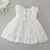 2025 novo verão da criança do bebê menina batismo vestido de renda branca mal - Malu Baby