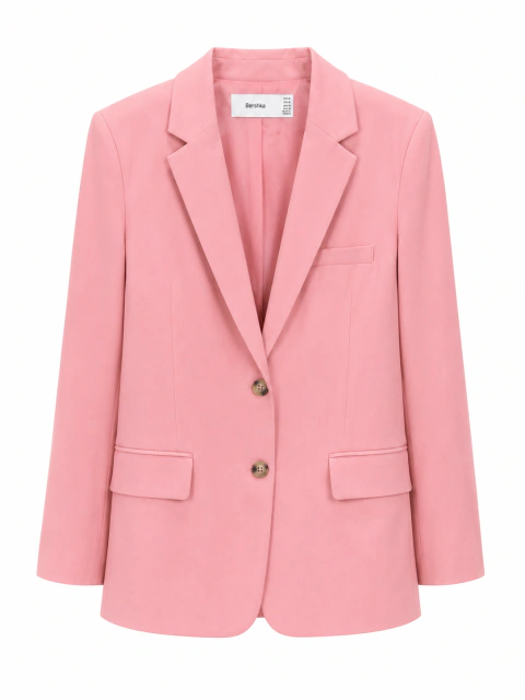 Blazer Rosa claro-Marca Bershka