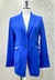 Blazer Azul Escuro com Detalhe Beges-Top Secrets D´demoo