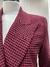 Blazer Xadrez Vermelho e Preto Collection Pimkie