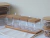 SET X4 RECIPIENTES CUADRADOS Y CUCHARITA DE ACRÍLICO, CON TAPA Y BASE DE MADERA