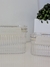 FRASCO HERMÉTICO RECTANGULAR ACRÍLICO LÍNEAS