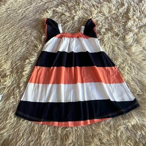 vestido listrado milon