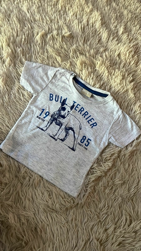 Blusa cinza estampada Milon