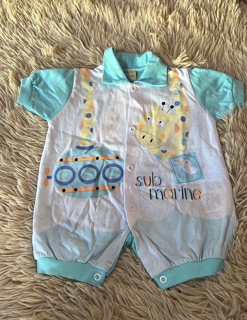 Macacão baby estampado