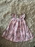 Vestido rosa estampado milon