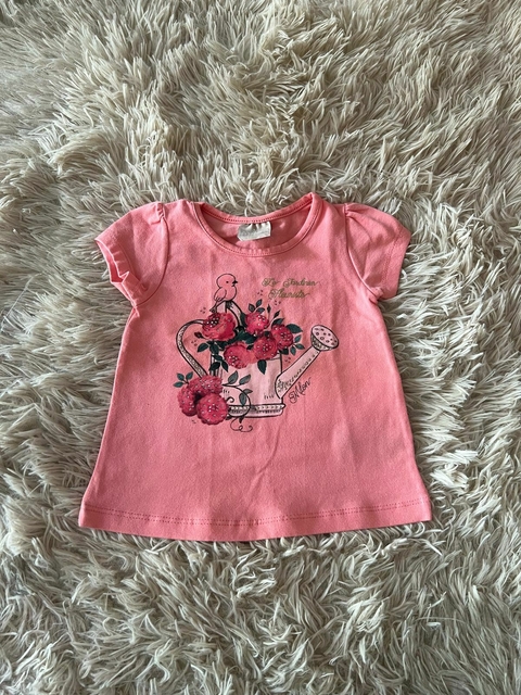 Blusa rosa estampada