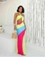 Vestido longo multicolorido